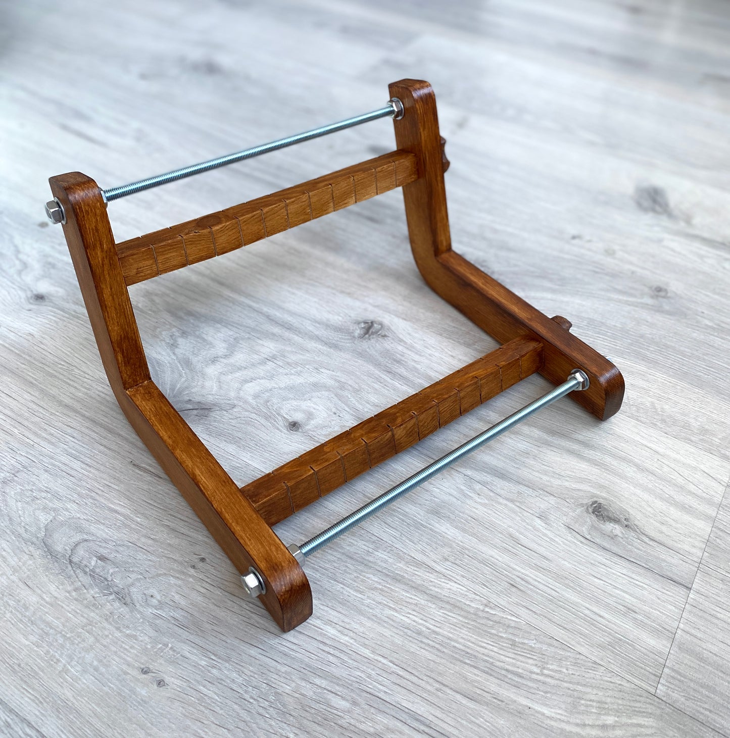 Dark Modern Loom for LONG seed beadwork weaving