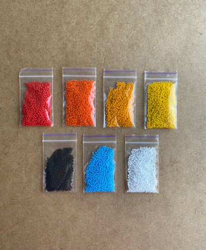 Ethnic Bead Kit for creating 3 Loom Bracelets - Jewelry making SET