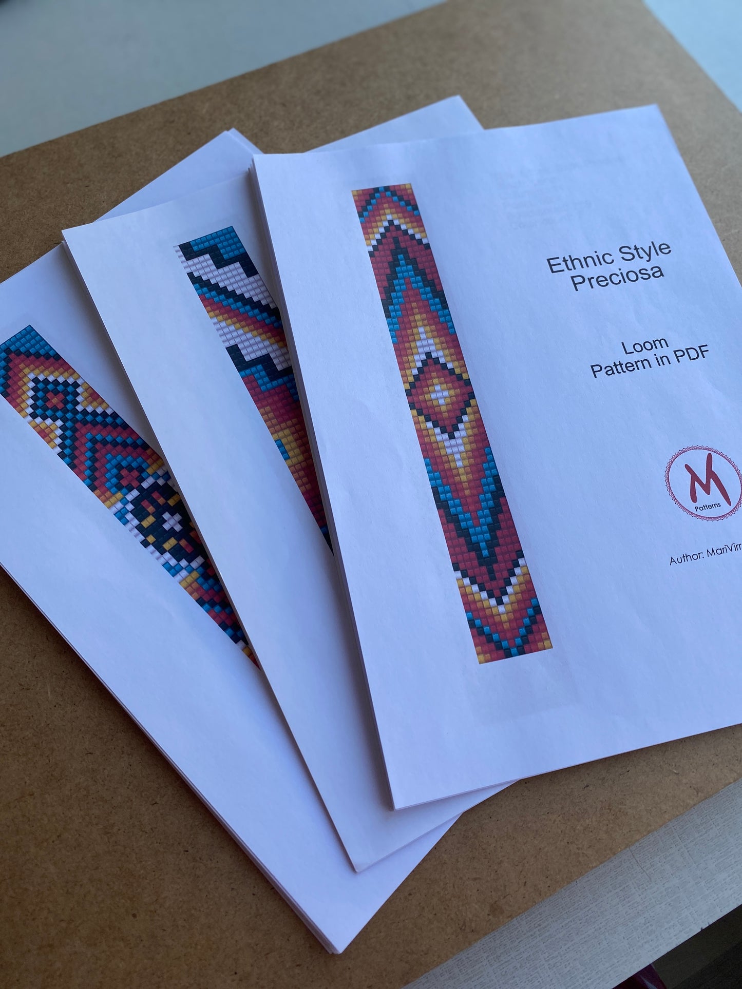 Ethnic Bead Kit for creating 3 Loom Bracelets - Jewelry making SET