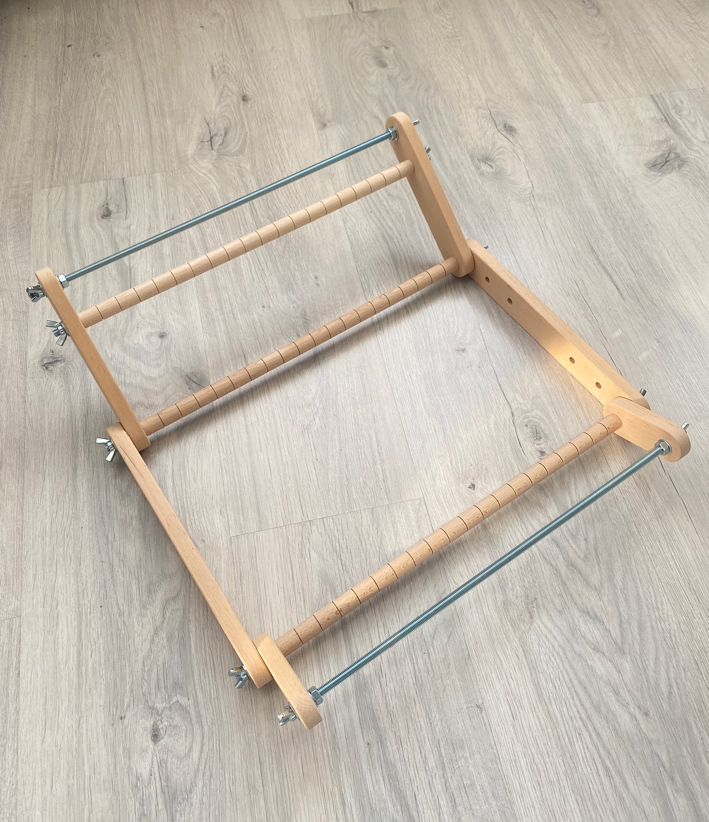 The Biggest Upright Loom for LONG seed beadwork weaving