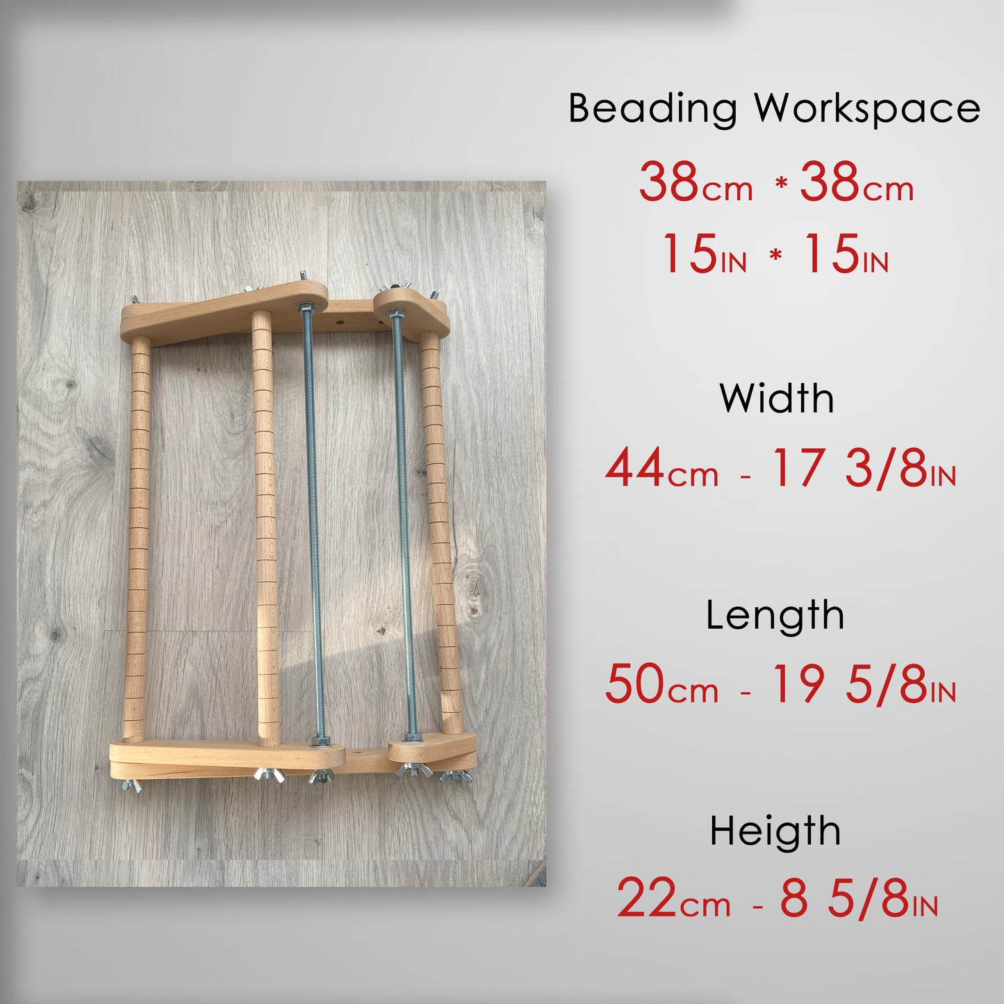 The Biggest Upright Loom for LONG seed beadwork weaving
