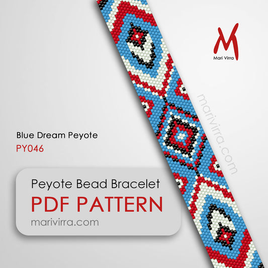 Blue Dream Peyote Digital Bead Pattern