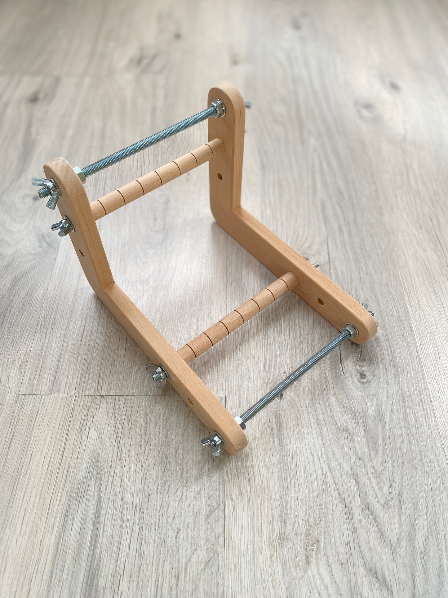 Narrow Double-sided Wooden Loom for NARROW seed beadwork weaving