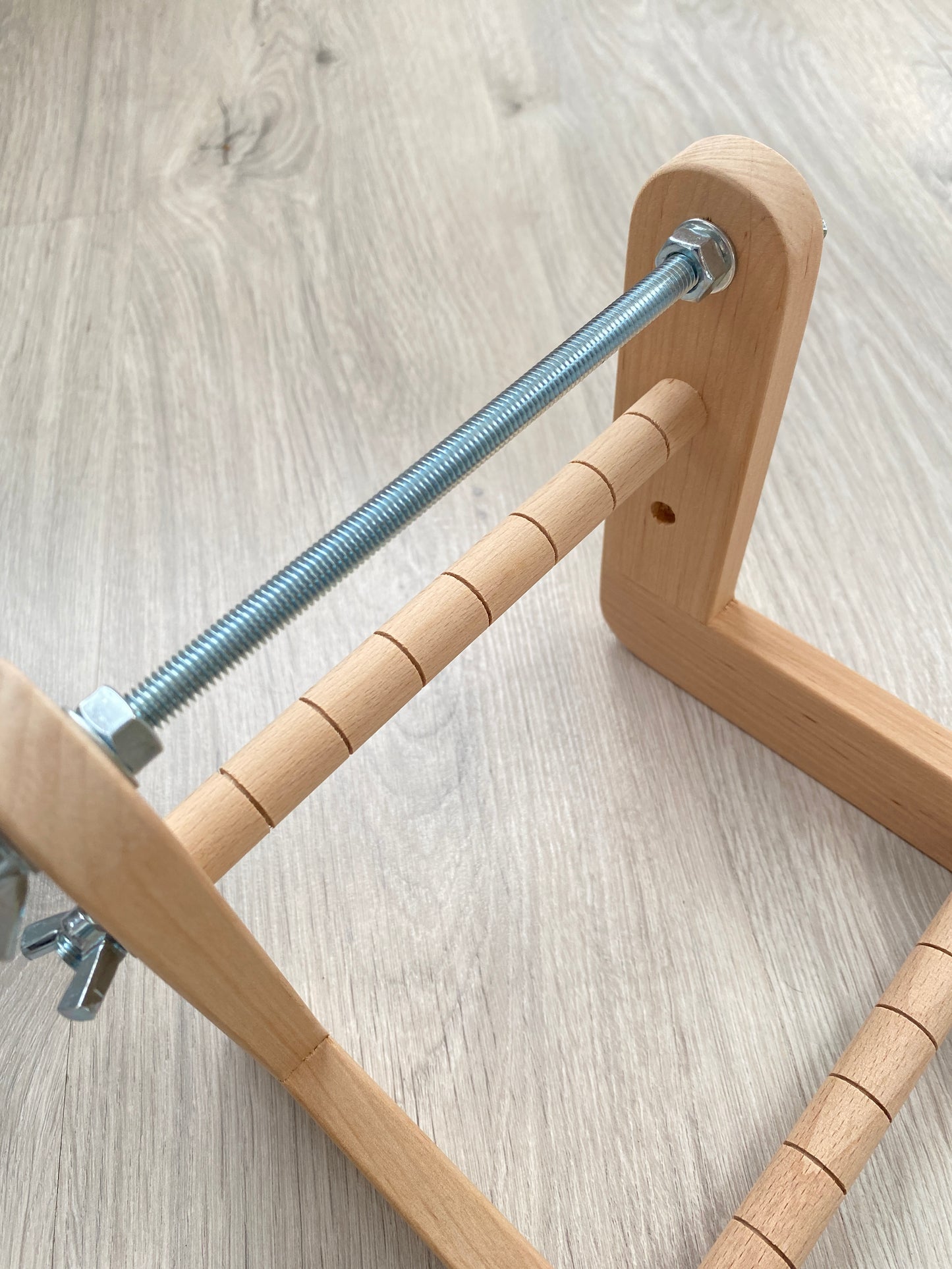 Narrow Double-sided Wooden Loom for NARROW seed beadwork weaving