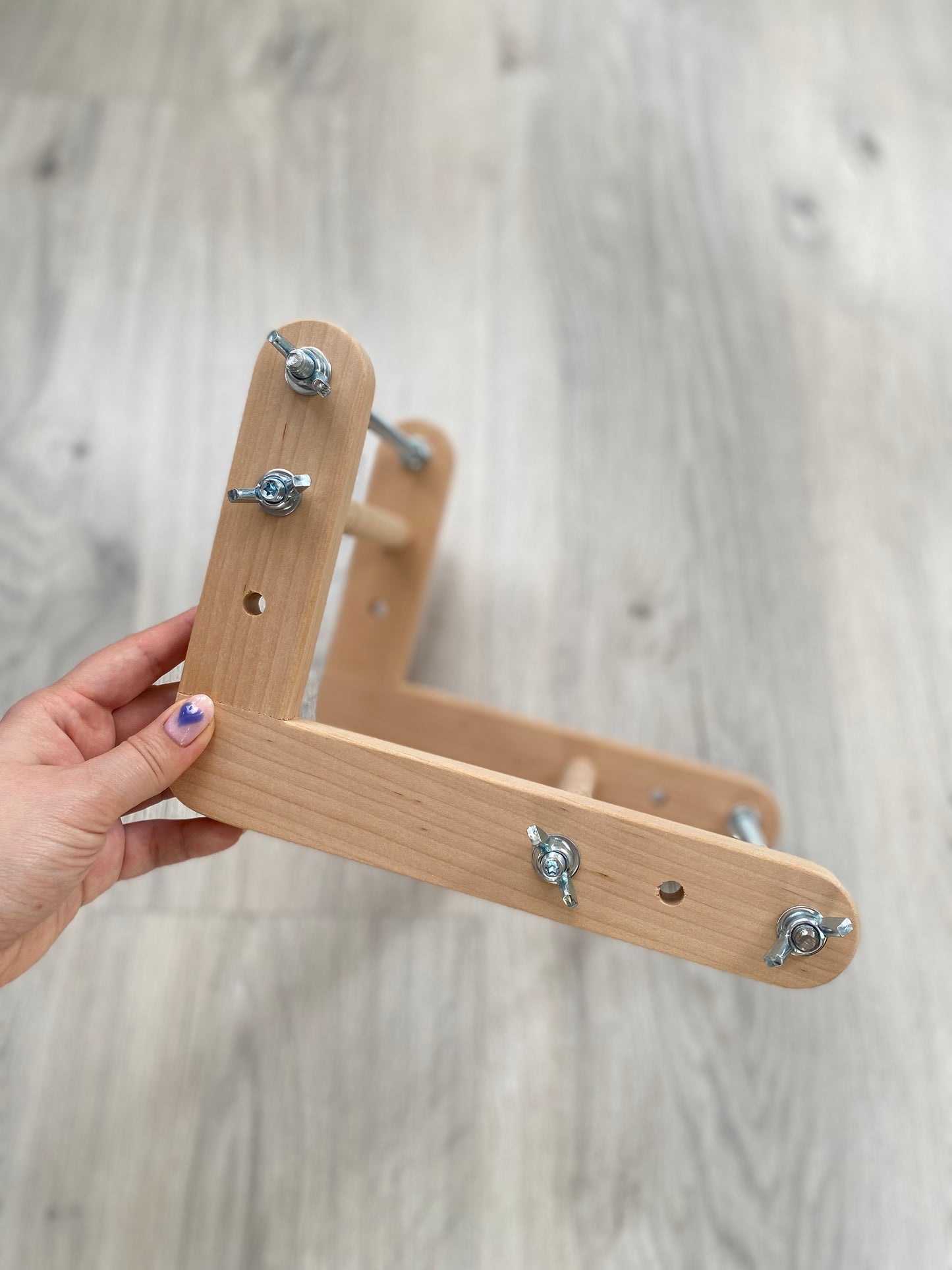 Narrow Double-sided Wooden Loom for NARROW seed beadwork weaving