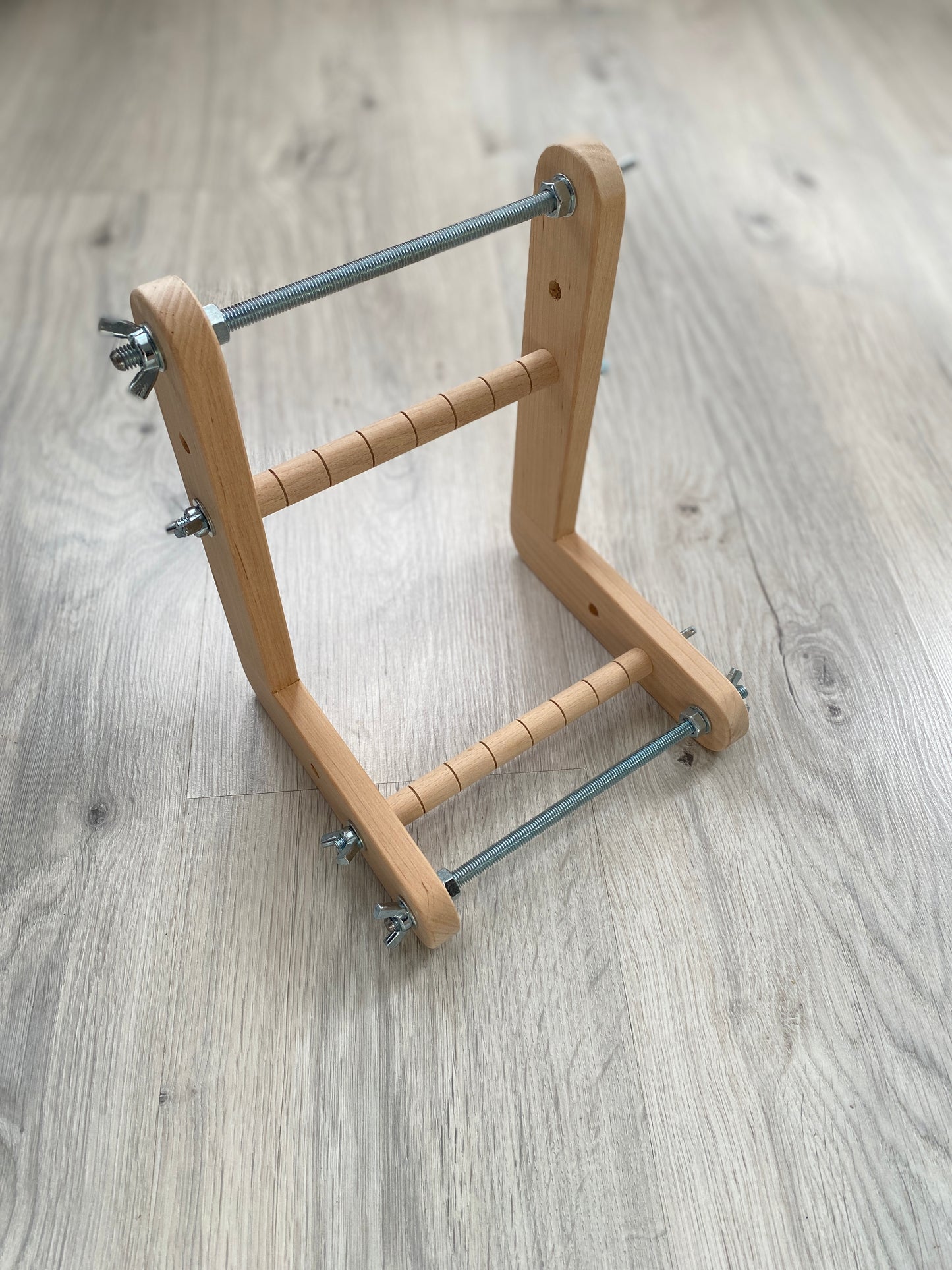 Narrow Double-sided Wooden Loom for NARROW seed beadwork weaving