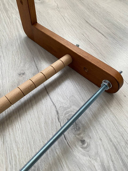 Dark Double-sided Wooden Loom for LONG seed beadwork weaving