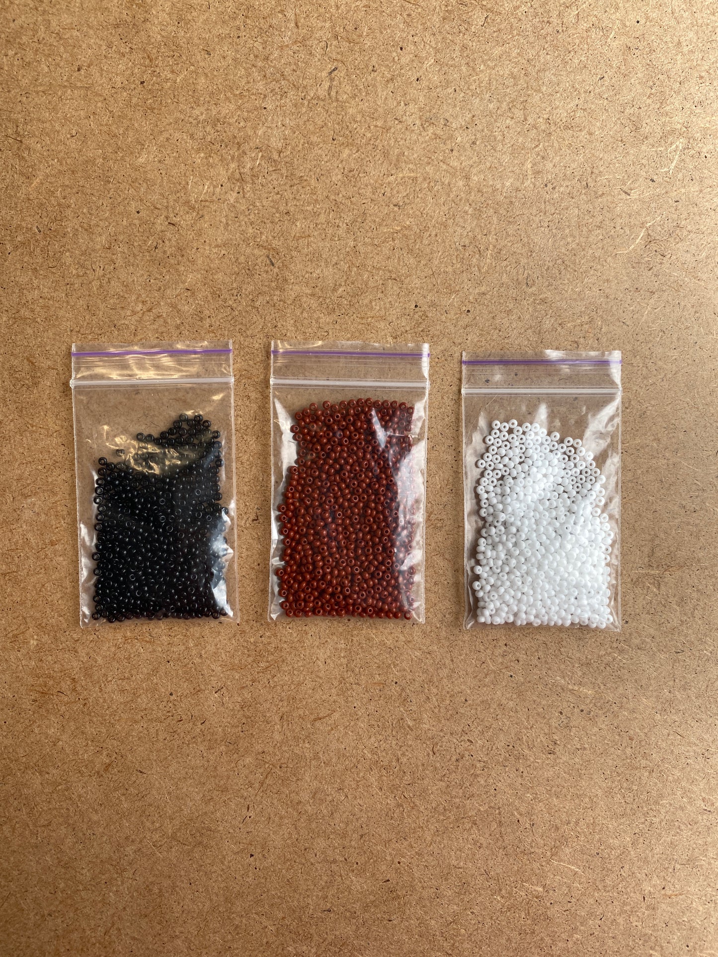 Brown Bead Kit for creating 3 Loom Bracelets - Jewelry making SET