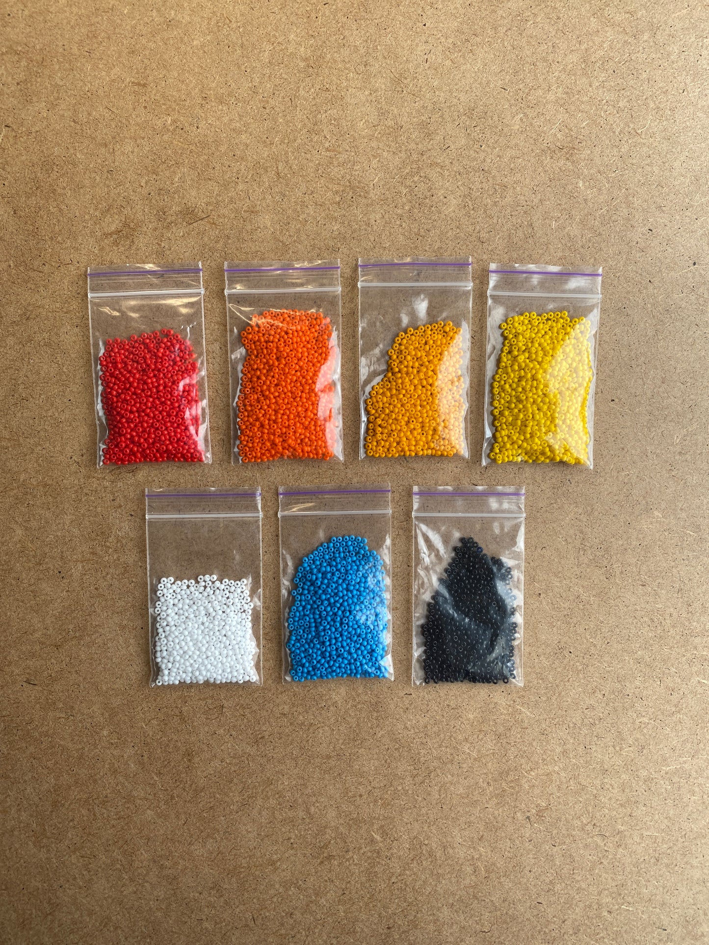 Sunset Bead Kit for creating 3 Loom Bracelets - Jewelry making SET