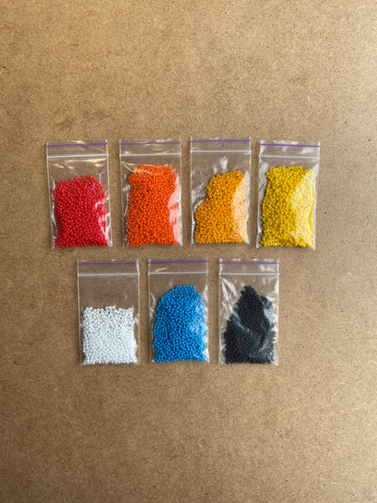 Sunset Bead Kit for creating 3 Loom Bracelets - Jewelry making SET