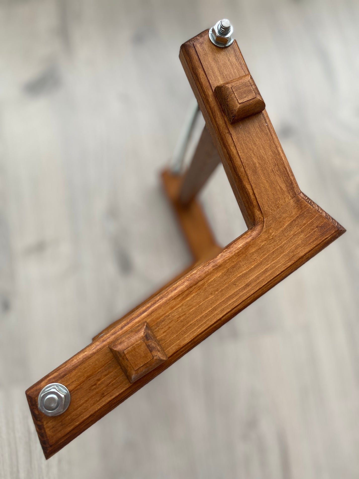 Dark New Wooden Loom with MAGNET for LONG seed beadwork weaving