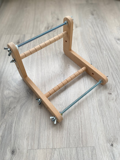Double-sided Wooden Loom for LONG seed beadwork weaving