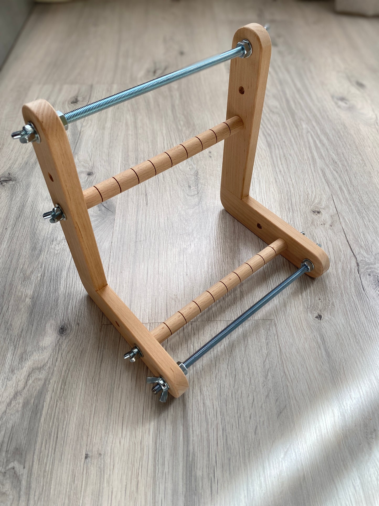 Double-sided Wooden Loom for LONG seed beadwork weaving