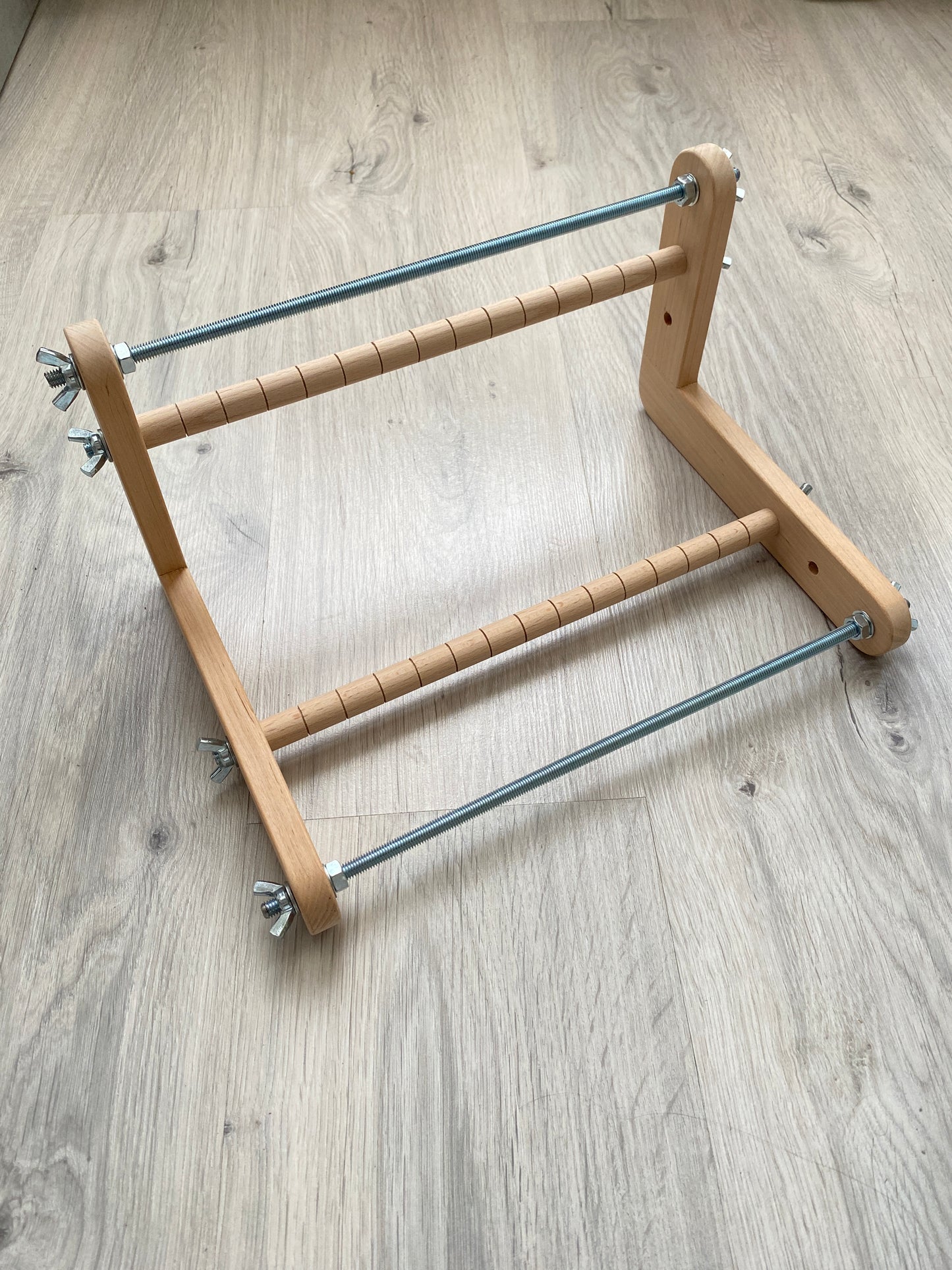 Wide Double-sided Wooden Loom for LONG seed beadwork weaving
