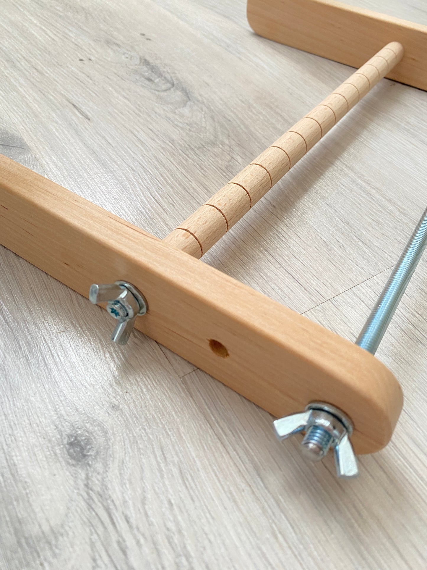 Wide Double-sided Wooden Loom for LONG seed beadwork weaving