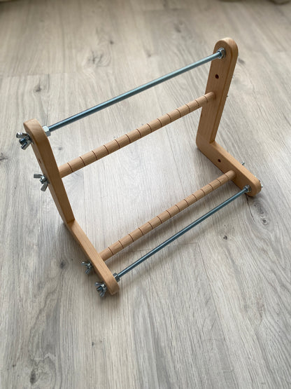 Wide Double-sided Wooden Loom for LONG seed beadwork weaving