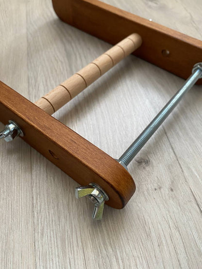 Dark Narrow Double-sided Wooden Loom for NARROW seed beadwork weaving