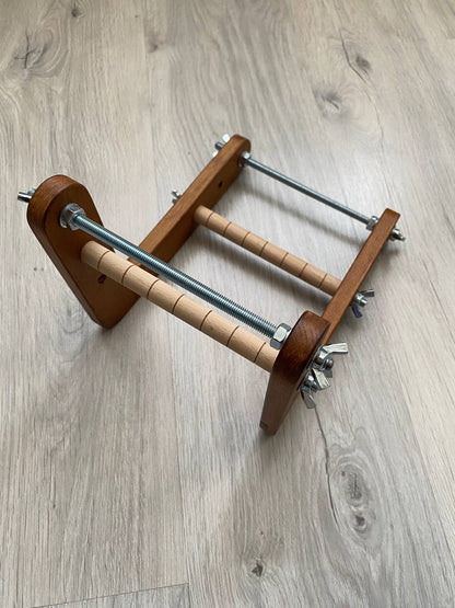 Dark Narrow Double-sided Wooden Loom for NARROW seed beadwork weaving