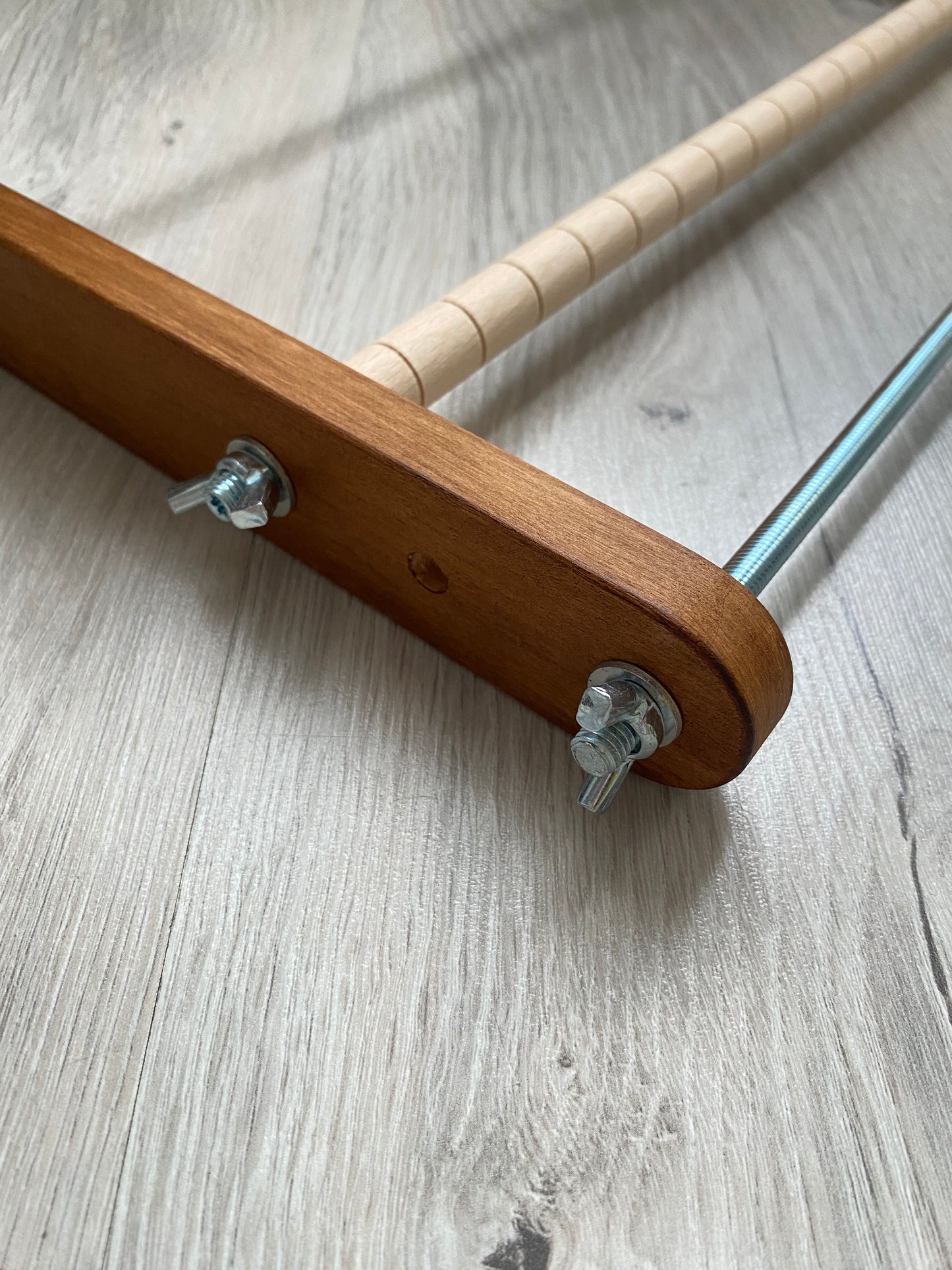 The Dark Biggest Double-sided Wooden Loom for LONG seed beadwork weaving