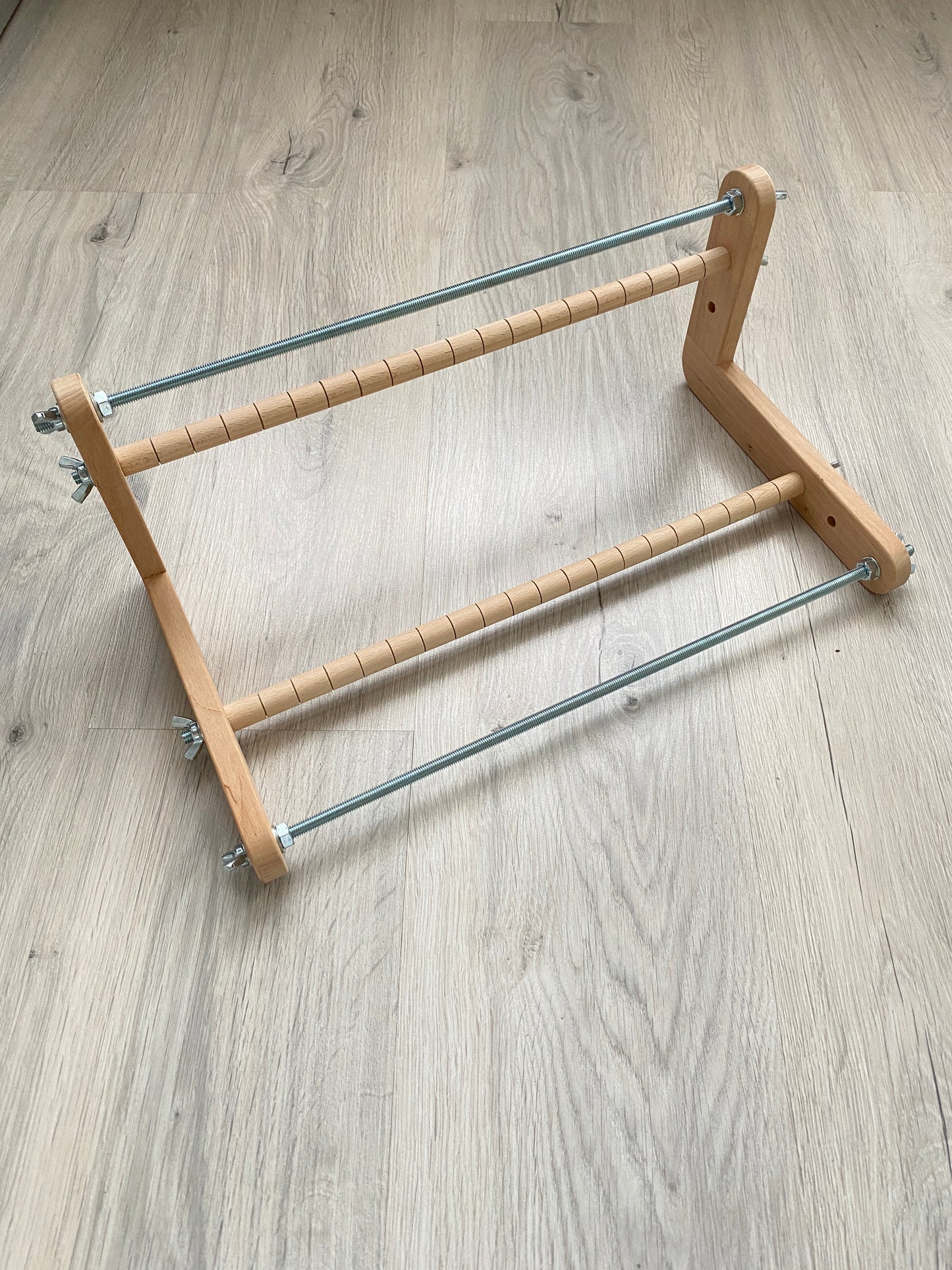 The Biggest Double-sided Wooden Loom for LONG seed beadwork weaving