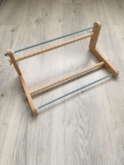 The Biggest Double-sided Wooden Loom for LONG seed beadwork weaving