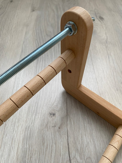 The Biggest Double-sided Wooden Loom for LONG seed beadwork weaving