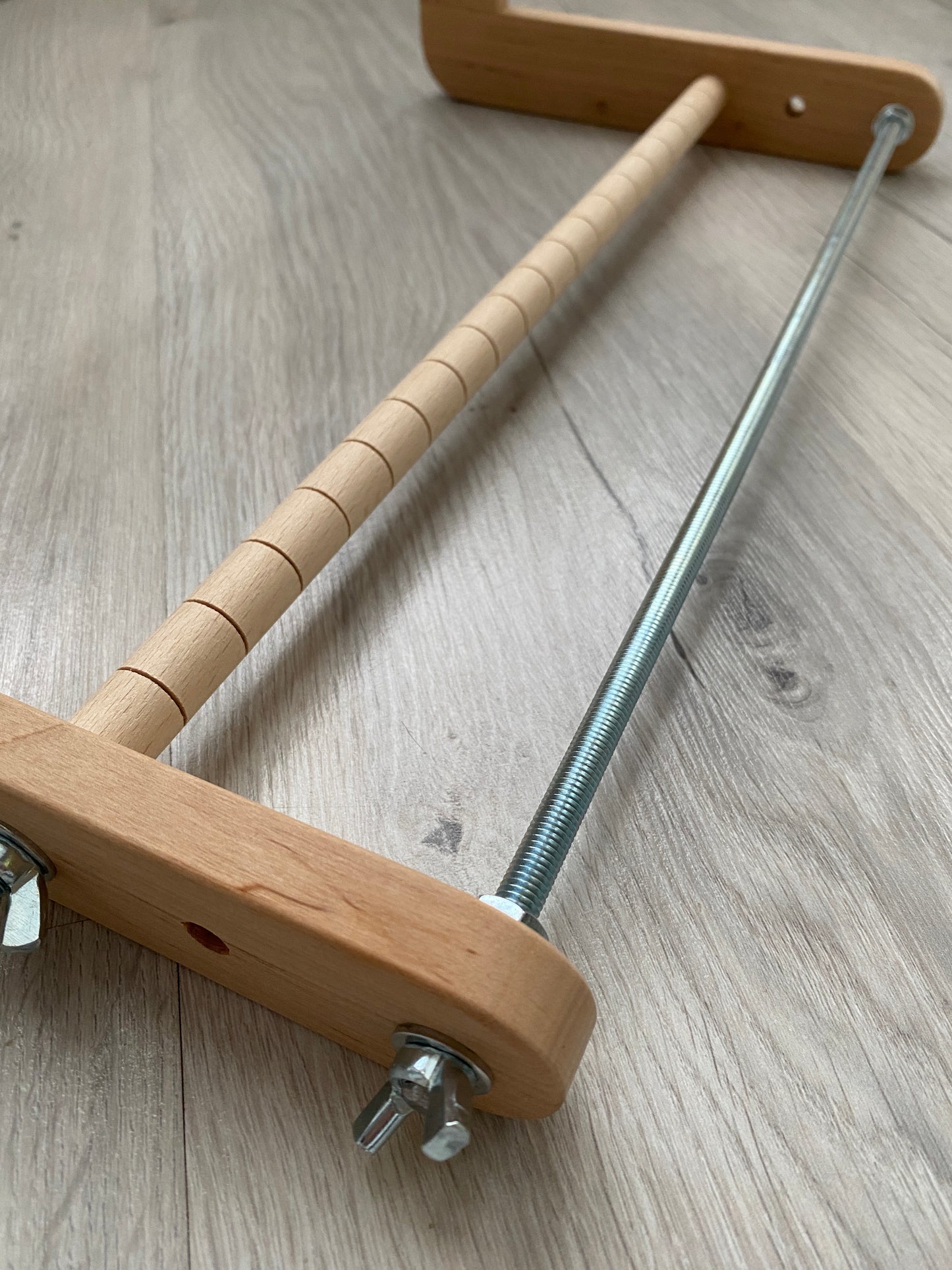 The Biggest Double-sided Wooden Loom for LONG seed beadwork weaving
