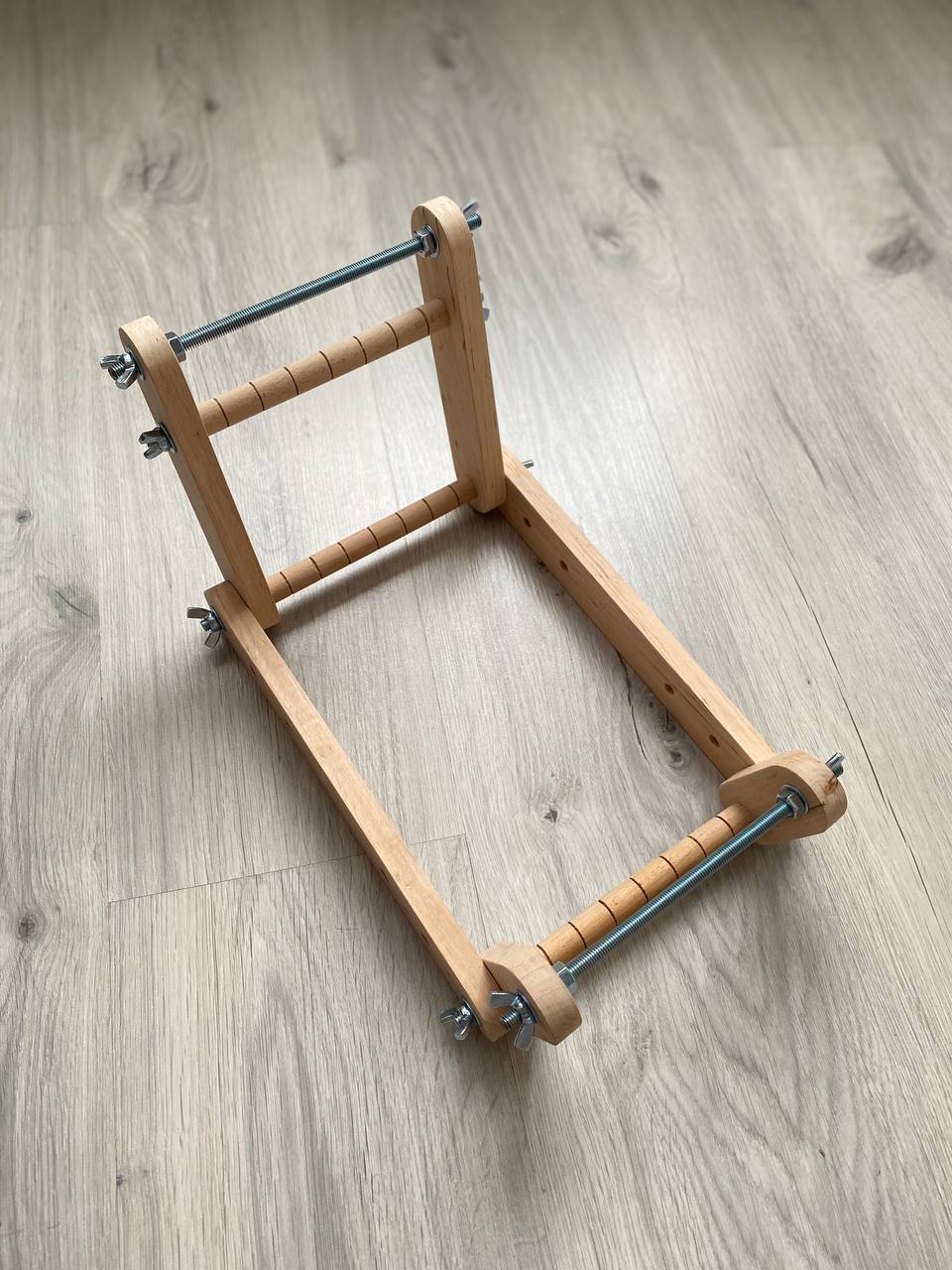Upright Modern Loom for LONG seed beadwork weaving