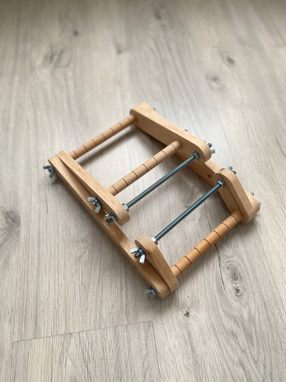 Upright Modern Loom for LONG seed beadwork weaving