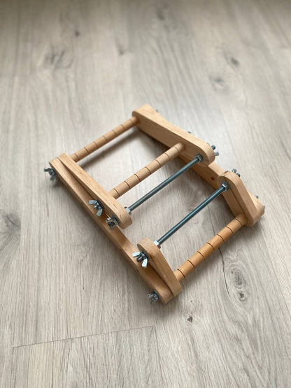 Upright Modern Loom for LONG seed beadwork weaving