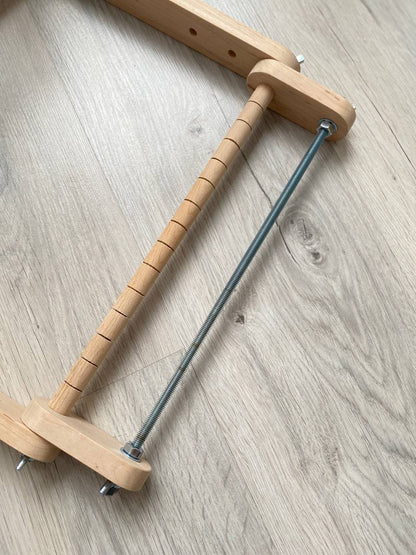 Upright Big Loom for LONG seed beadwork weaving