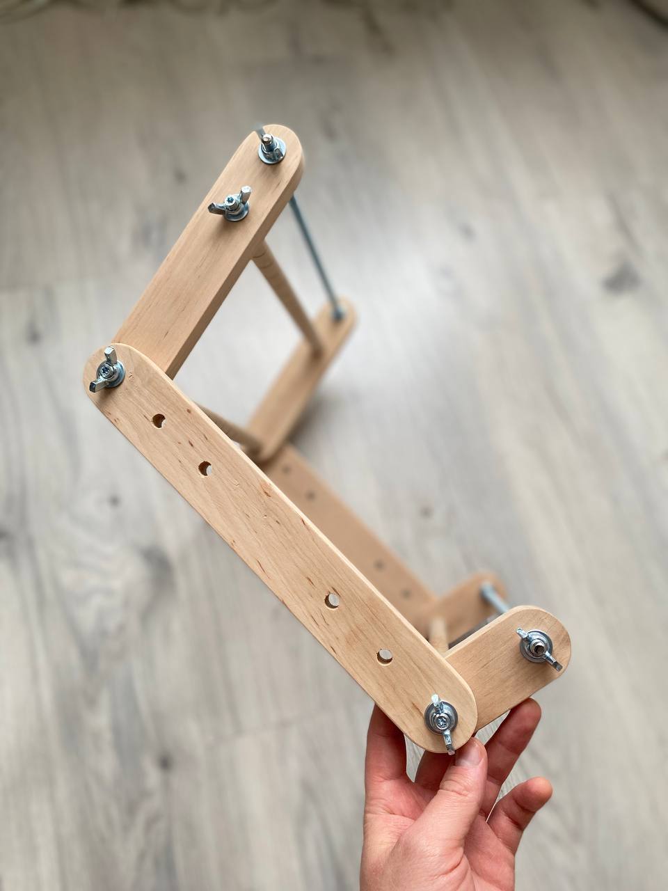 Upright Big Loom for LONG seed beadwork weaving