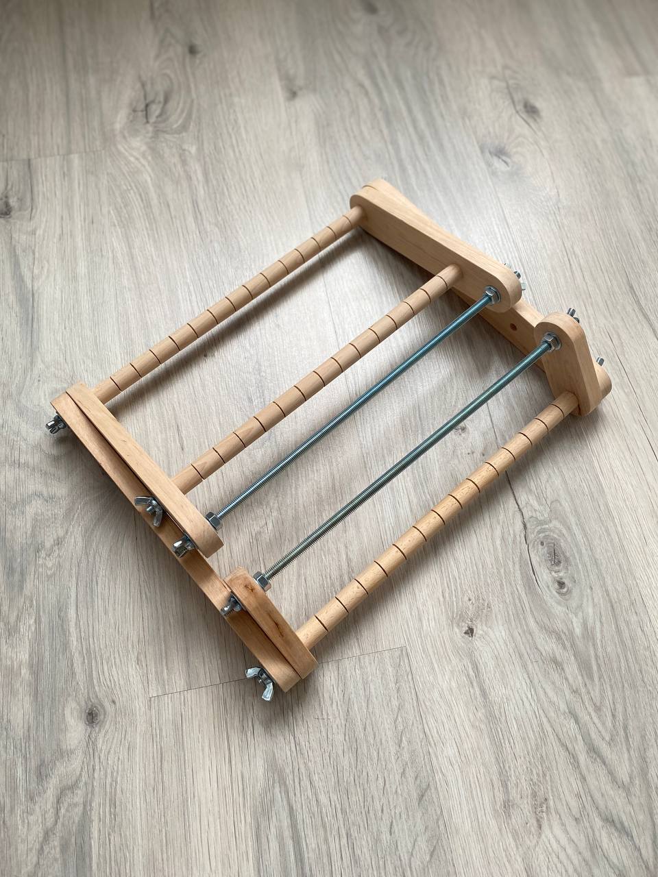 Upright Big Loom for LONG seed beadwork weaving