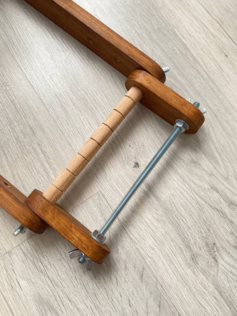 Dark Upright Modern Loom for LONG seed beadwork weaving