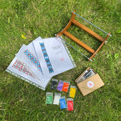 Dark Bead Loom Kit - Everything you need to start loom weaving