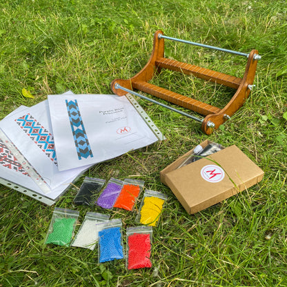Dark Bead Loom Kit - Everything you need to start loom weaving