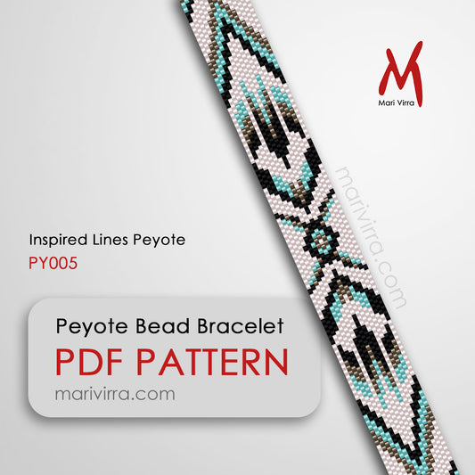 Inspired Lines Peyote Digital Bead Pattern