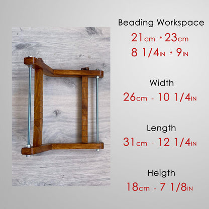 Dark Modern Loom for LONG seed beadwork weaving