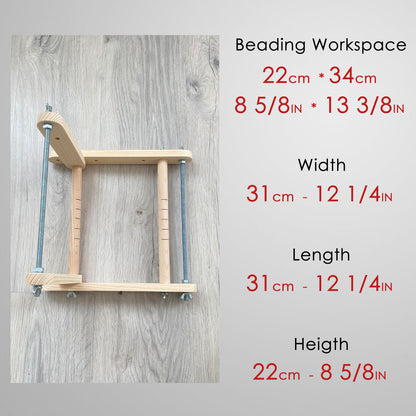 Upright Loom for LONG seed beadwork weaving