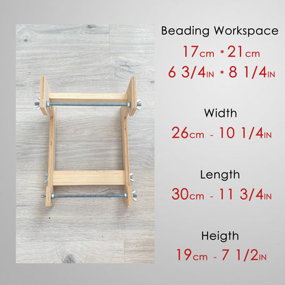 Large Wooden Loom for LONG seed beadwork weaving
