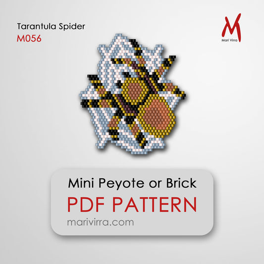 Tarantula Spider Peyote or Brick Digital Bead Pattern