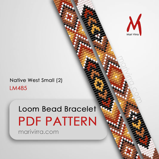 Native West Small Loom Digital Bead Pattern