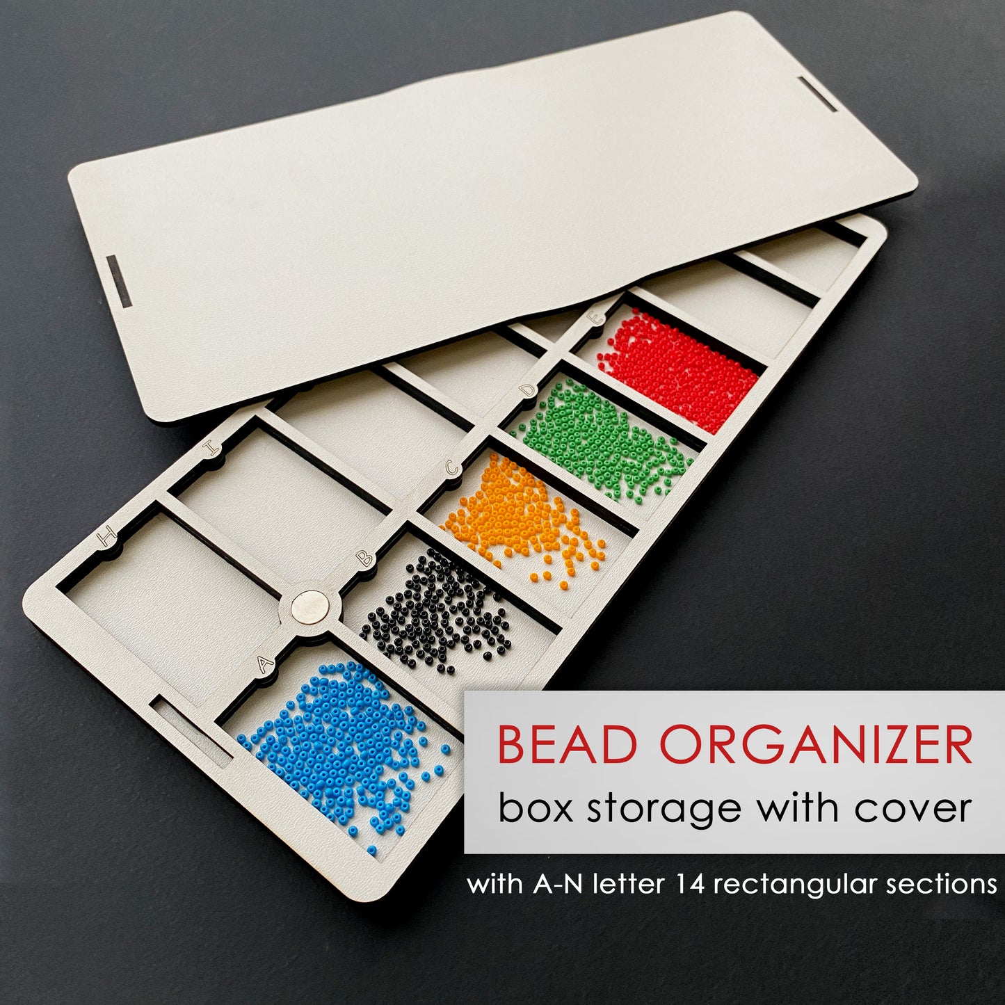 LONG BIG Bead Organizer for seed beads