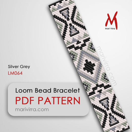 Silver Grey Loom Digital Bead Pattern