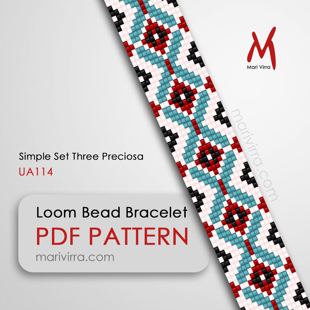 Simple Set Three Preciosa Loom Digital Bead Pattern