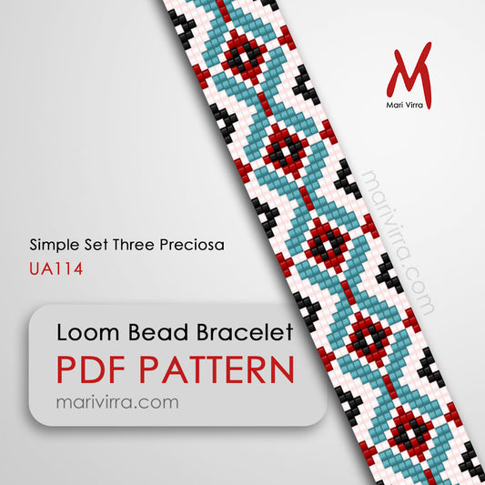Simple Set Three Preciosa Loom Digital Bead Pattern