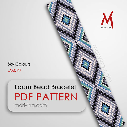 Sky Colours Loom Digital Bead Pattern