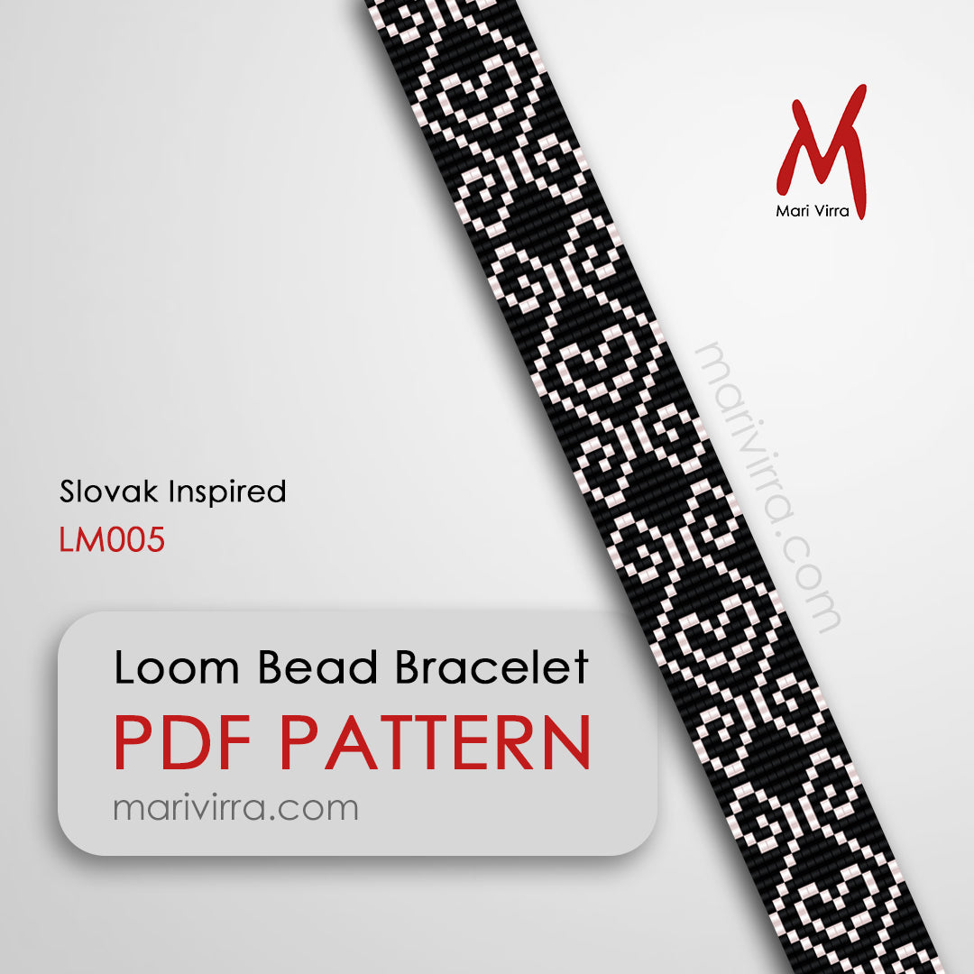 Slovak Inspired Loom Digital Bead Pattern
