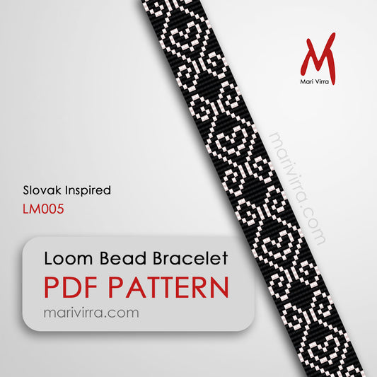 Slovak Inspired Loom Digital Bead Pattern