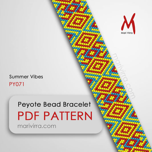 Summer Vibes Peyote Digital Bead Pattern